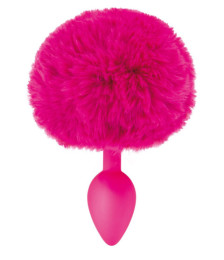 Plug anal pompon fuschia - CC5700910204